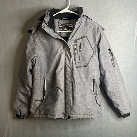 Suokeni Snowcoat Womens Medium Waterproof hooded Jackets Fleece Lined Lined Hood - Picture 1 of 12
